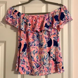 Lilly Pulitzer off the shoulder top